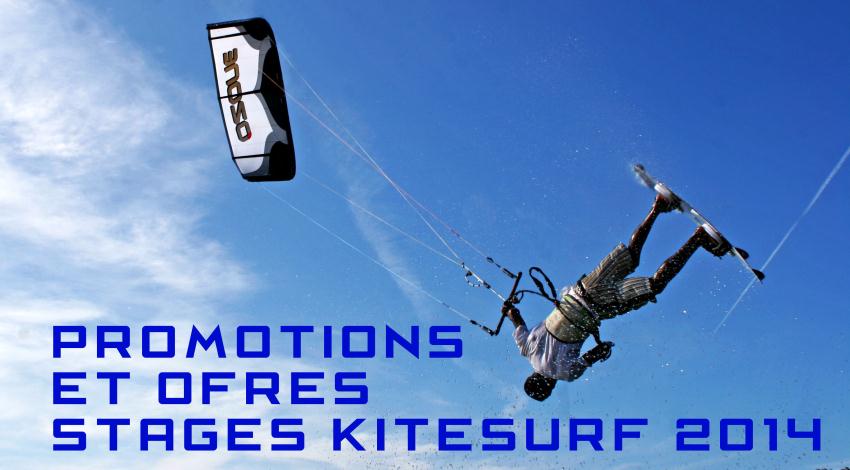 Promotions 2014 sur les stages Kitesurf