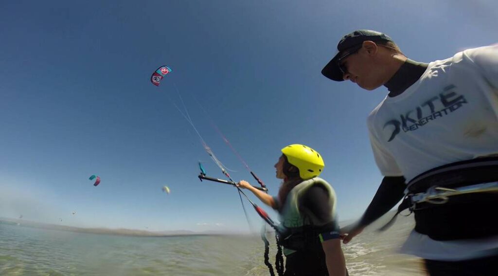 Kitesurfing Punta Trettu Sardinia, September 2014