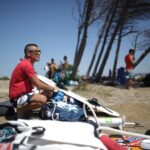 Kitesurfing Punta Trettu Sardinia August 2014
