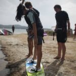 Kitesurfing Punta Trettu Sardinia August 2014