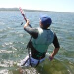 Kitesurfing Punta Trettu Sardinia August 2014