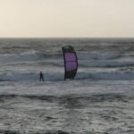 Kitesurf at Funtanamare, Sardinia. One the the Wave Kite Spots of Sardinia, great with the wind of Mistral