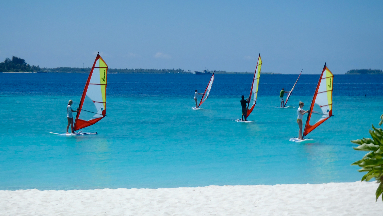 Learning Steps in a Windsurf Course